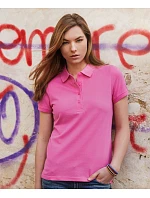 Daiber 8009 Dámské piqué polo z bio bavlny 02.8009 black heather Daiber 8009 Dámské piqué polo z bio bavlny 02.8009 black heather