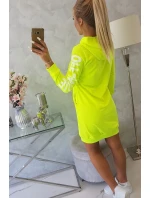 Šaty Off White yellow neon