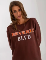 Mikina VI BL 3075.64P tmavě hnědá