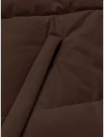 Dámská zimní bunda v kakaové barvě s odepínací kapucí S'west (B8303-48) Dámská zimní bunda v kakaové barvě s odepínací kapucí S'west (B8303-48)