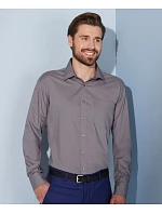 Daiber JN 678 Popelínová košile s dlouhým rukávem 02.0678 stone Daiber JN 678 Popelínová košile s dlouhým rukávem 02.0678 stone