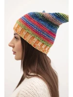 Čepice s fleecem Krystyna K207 neonově zelená+žlutá