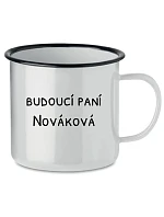 Personalizovaný retro plecháček - budoucí paní Personalizovaný retro plecháček - budoucí paní
