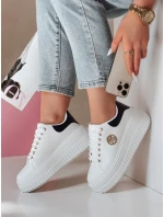 Dámské tenisky na platformě KITNOT bílo-černé FashionStreet ZY0922 Dámské tenisky na platformě KITNOT bílo-černé FashionStreet ZY0922