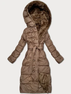 Hnědá oboustranná zimní bunda - kožíšek Minority (P3-6020-305)