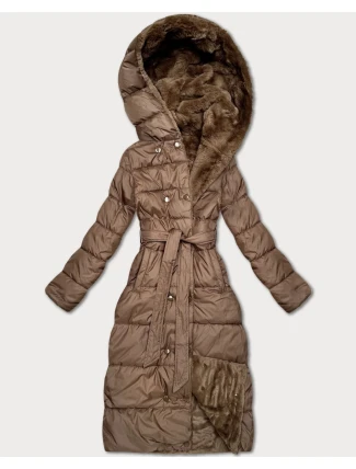 Hnědá oboustranná zimní bunda - kožíšek Minority (P3-6020-305)