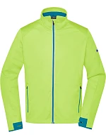 Daiber JN 1126 Pánská 3-vrstvá sportovní softshell bunda 02.1126 bright yellow/bright blue
