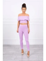 Sada s volánkem fialová Sada s volánkem fialová