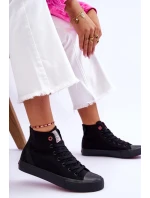 Dámské klasické vysoké tenisky Cross Jeans LL2R4088C černé Dámské klasické vysoké tenisky Cross Jeans LL2R4088C černé