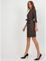 Dámské šaty LK SK 508352 1.38P tmavě šedá - FPrice Dámské šaty LK SK 508352 1.38P tmavě šedá - FPrice