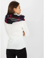 Tunelová šála AT KM 1402.20 tmavě modrá červená