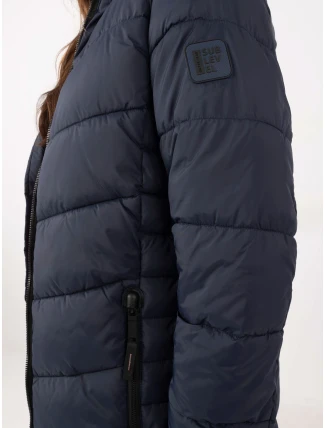 Kabát D51160XB44540A3 tmavě modrý