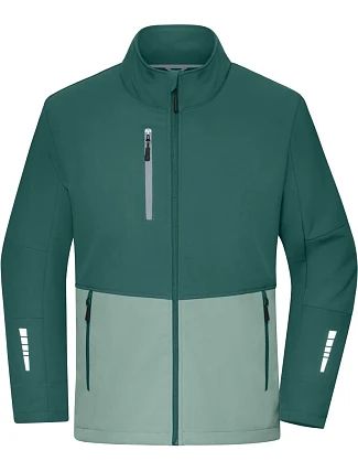 Daiber JN 1886 3-vrstvá softshellová bunda 02.1886 industrial green/foggy green