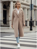 Dámský oversize kabát MANTOVA dlouhý velbloudí FashionStreet NY0739 Dámský oversize kabát MANTOVA dlouhý velbloudí FashionStreet NY0739