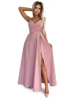 299-16 CHIARA elegantní maxi dlouhé šaty bez ramínek - BRUCE ROSE 299-16 CHIARA elegantní maxi dlouhé šaty bez ramínek - BRUCE ROSE