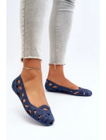 Dámské Gumové Baleríny Boty Navy Blue Salam