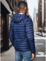 Pánská přechodná prošívaná tmavě modrá bunda FashionStreet TX4408