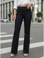 Dámské džíny s vysokým pasem tmavě modré FashionStreet UY2911