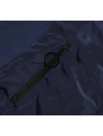 Tmavě modrý dámský dres z různých spojených materiálů (AMG683/1)