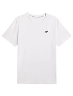 Pánské tričko 4F M3341 white 4FWMM00TTSHM3341 10S pánské