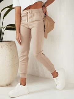 MILA dámské tepláky béžové FashionStreet UY1824