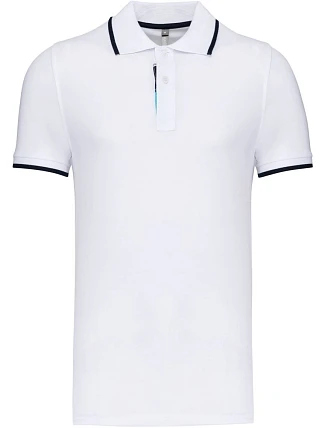 Kariban K 245 Pánské kontrastní piqué polo 20.K245 white/navy/white Kariban K 245 Pánské kontrastní piqué polo 20.K245 white/navy/white