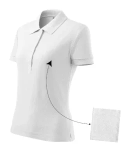 Cotton polokošile dámská bílá