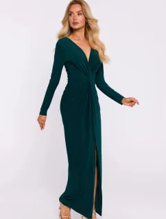 Dámské šaty M840 tmavě zelené - Moe