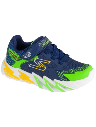Skechers S-Lights: Flex-Glow Bolt 400138L-NVMT Navy Blue 30