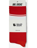 Mr. Socks L 05010 Sportovní ponožky "Ballersocks Light" 88.5010 red/white Mr. Socks L 05010 Sportovní ponožky "Ballersocks Light" 88.5010 red/white