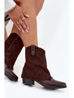 Zateplené Kovářské Sněhule Na Podpatku Čokoládové Sylvette Zateplené Kovářské Sněhule Na Podpatku Čokoládové Sylvette