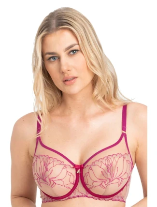 Dámská podprsenka Irina A143 fuchsia - Samanta