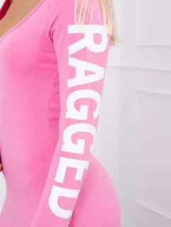 Otrhané světle růžové šaty