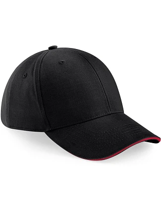 Beechfield B 20 6 panelová sandwich kšiltovka "Athleisure" 53.0020 black/classic red Beechfield B 20 6 panelová sandwich kšiltovka "Athleisure" 53.0020 black/classic red