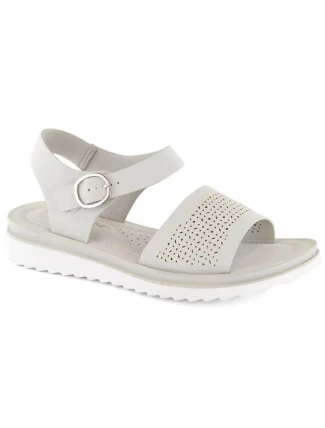 Ažurové sandály W SK082H béžové - Serio Leone Ažurové sandály W SK082H béžové - Serio Leone