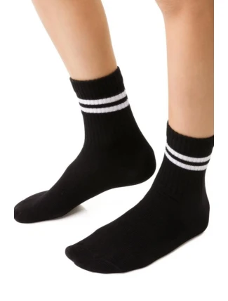 Chlapecké vzorované ponožky 014 BLACK 29-31