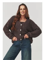 Svetr na zapínání  model 219737 Makadamia