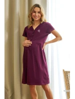 Dámská těhotenská košile 5336 wine - Doctornap Dámská těhotenská košile 5336 wine - Doctornap