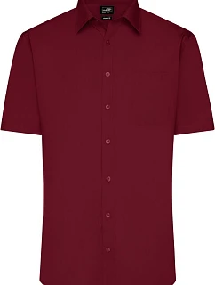 Daiber JN 680 Popelínová košile s krátkým rukávem 02.0680 wine