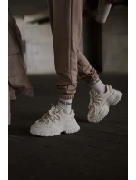 Dámské tenisky na masivní podešvi světle béžové Nevela