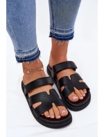 Dámské Pantofle Na Suchý Zip Vinceza 17401 Černé