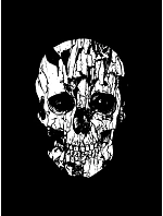 Pánská mikina s potiskem lebky černá FashionStreet NX0034B