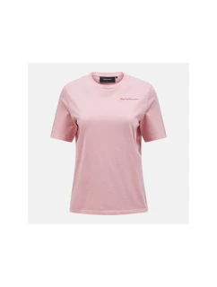 Peak Performance W Original Small Logo Tee pink
