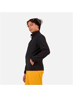 Dětská mikina ROSSIGNOL JR STRAWPILE FLEECE FZ, černá