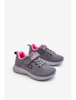 Dětské sportovní boty na zip šedé Brego