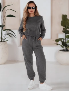 Dámská tmavě šedá tepláková souprava KEILI FashionStreet AY0647