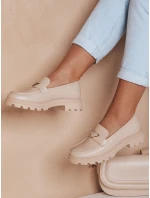 Dámské mokasíny s plochou podrážkou ELEGANCIO beige FashionStreet ZY0709 Dámské mokasíny s plochou podrážkou ELEGANCIO beige FashionStreet ZY0709
