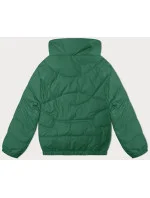 Zelená prošívaná bunda se stojáčkem Miss TiTi (2481)