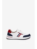 Dámské kožené sportovní boty bílo-tmavě modré Lorvessa Dámské kožené sportovní boty bílo-tmavě modré Lorvessa