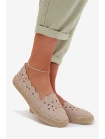 Dámské espadrilky na platformě béžové Naloenma Dámské espadrilky na platformě béžové Naloenma